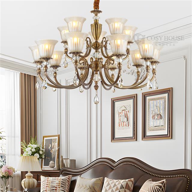 美式全铜吊灯CD68078客厅餐厅灯卧室