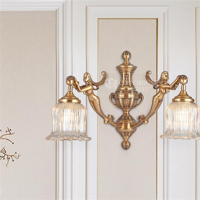 美式壁灯6626卧室床头客厅背景墙壁灯全