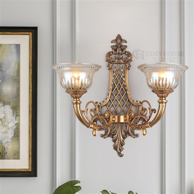 美式全铜壁灯6630客厅背景墙卧室床头壁