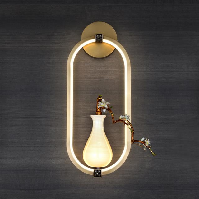 新中式全铜壁灯9800客厅背景墙卧室床头