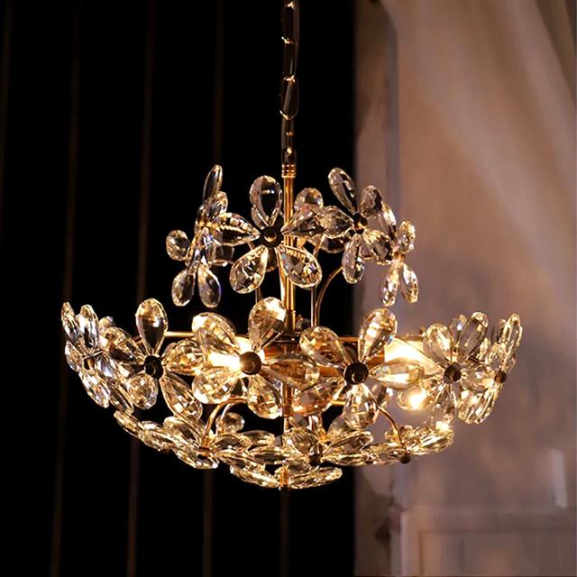 梦幻水晶花吊灯HF6415法式田园美式复