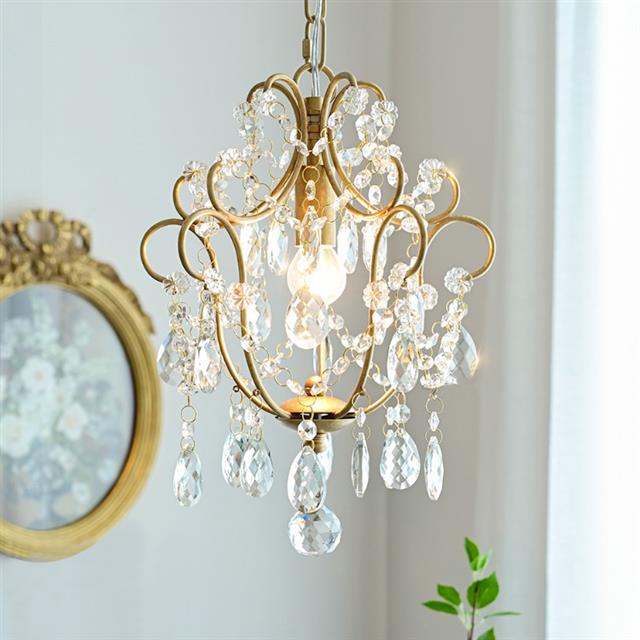 轻奢水晶吸吊灯1001-8美式复古玄关过