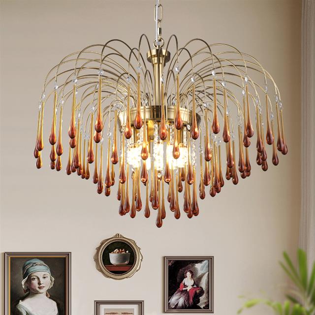 客厅吊灯SJS2016鼻涕灯法式复古灯创