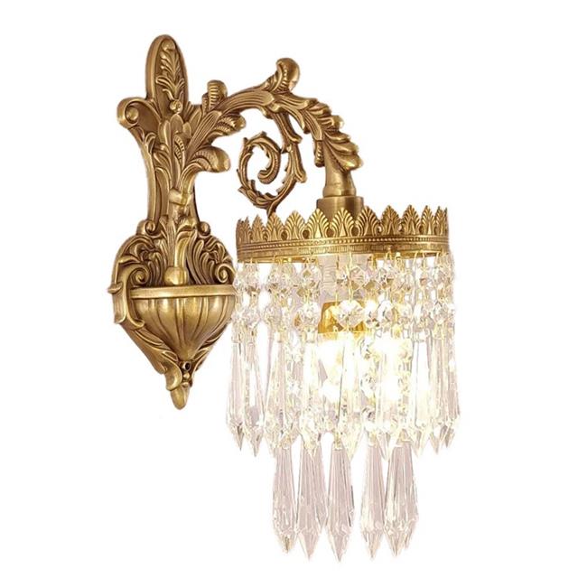 法式卧室床头水晶壁灯YB-3欧式奢华客厅