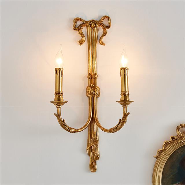 法式简约全铜壁灯YB-75欧式复古客厅背