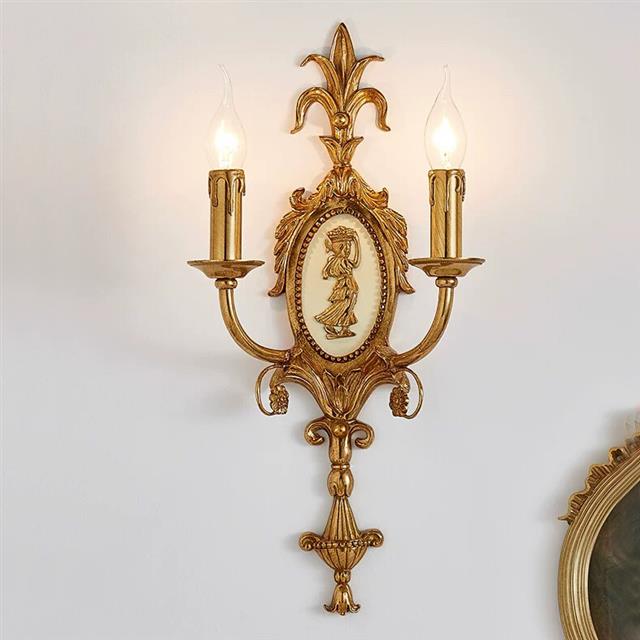 法式全铜壁灯YB-76复古欧式客厅电视墙