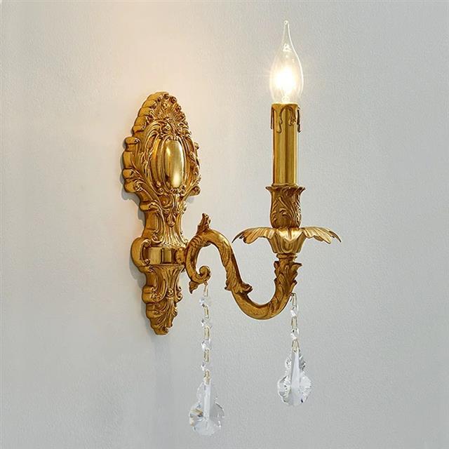 法式楼梯蜡烛头全铜壁灯B8136欧式卧室