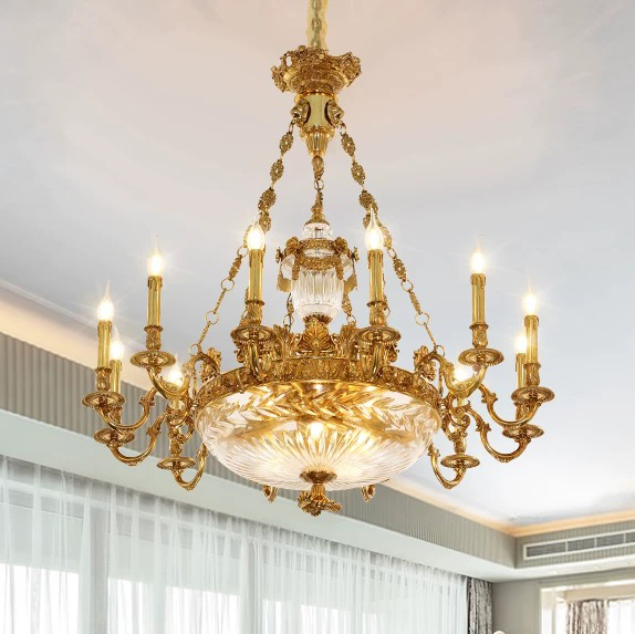 欧式全铜水晶吊灯MO1603168客厅餐