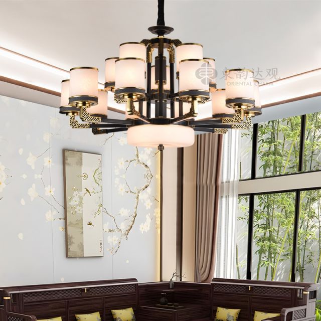新中式全铜吊灯YP9529客厅餐厅吊灯原