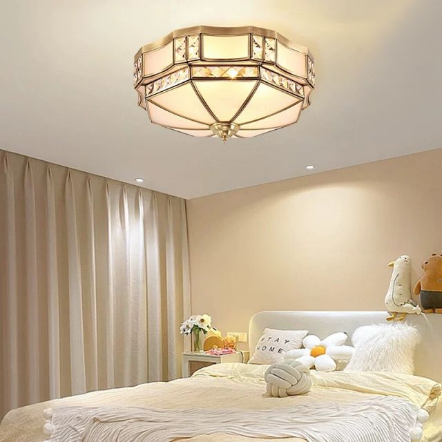 欧式吸顶灯全铜卧室灯X3010客厅灯餐厅