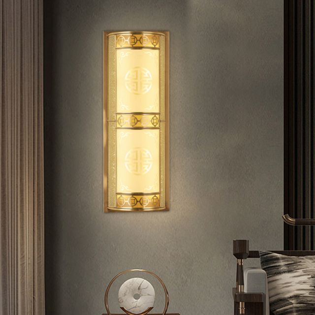 新中式全铜壁灯5588复古客厅背景墙装饰
